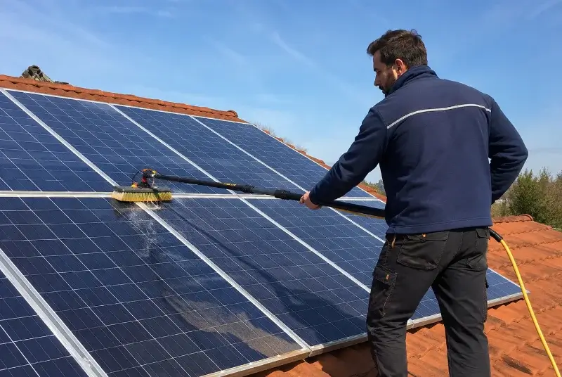 Nettoyage et entretien de panneaux solaires à Grandris