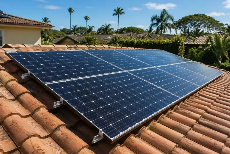Installation de panneaux solaires à Grandris